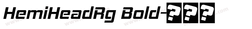HemiHeadRg Bold字体转换